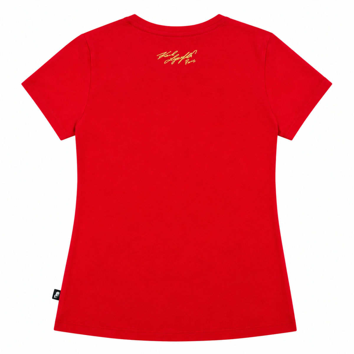 Polera Roja Con Logo De Gato Blanco Caricatura - Imagen 2