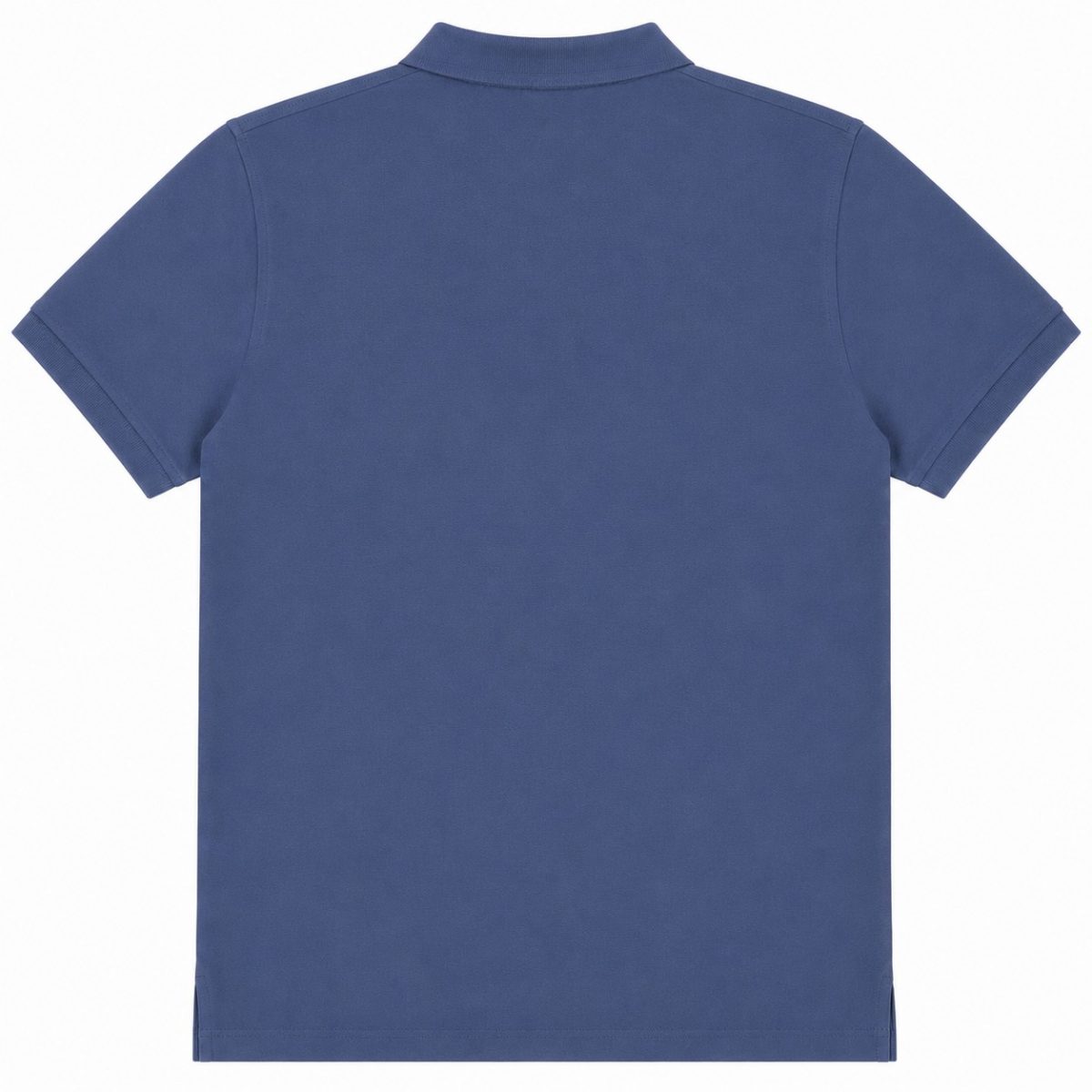 Polera Azul Jaspeado Con Cuello Y Botones - Imagen 2