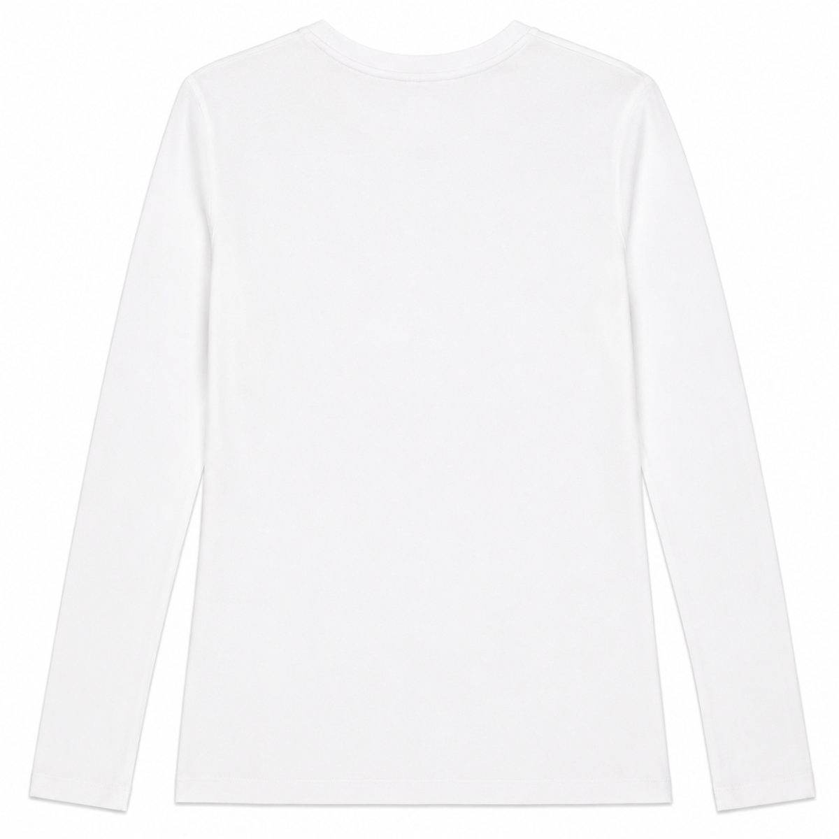 Polera Básica Manga Larga Blanca - Imagen 2
