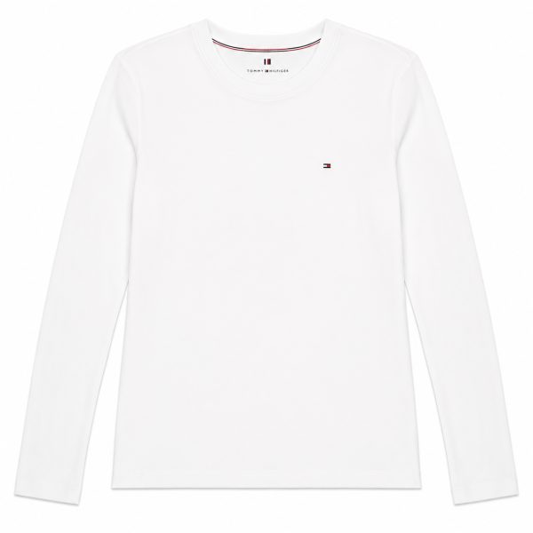 Polera Básica Manga Larga Blanca