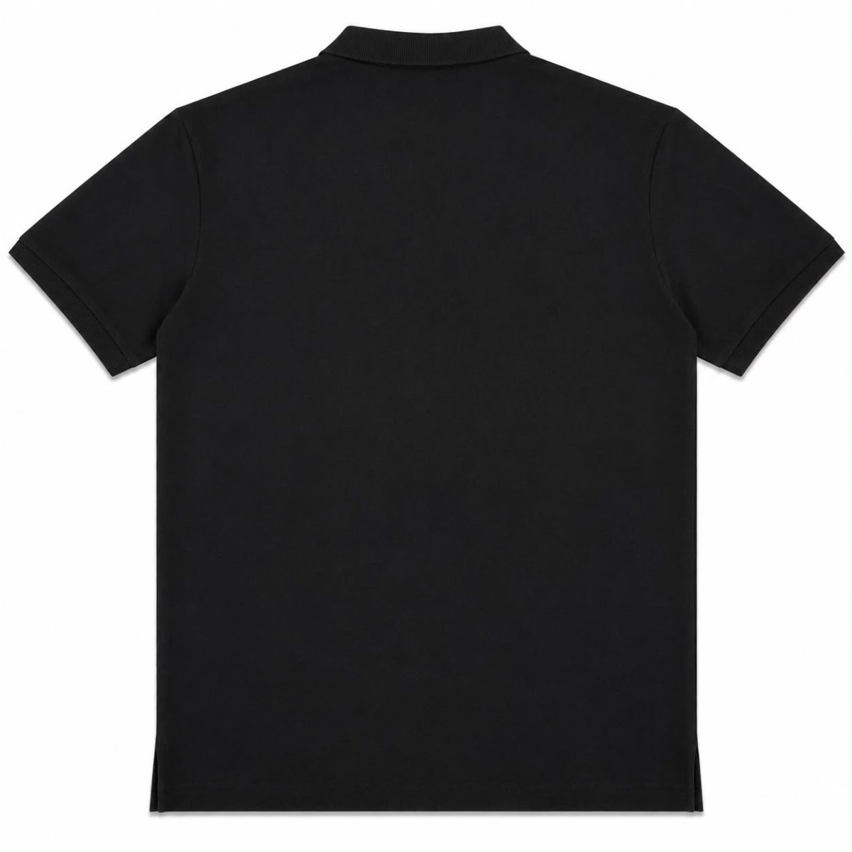 Polera Oversize De Cuello Y Botones Negra Con Parches - Imagen 2