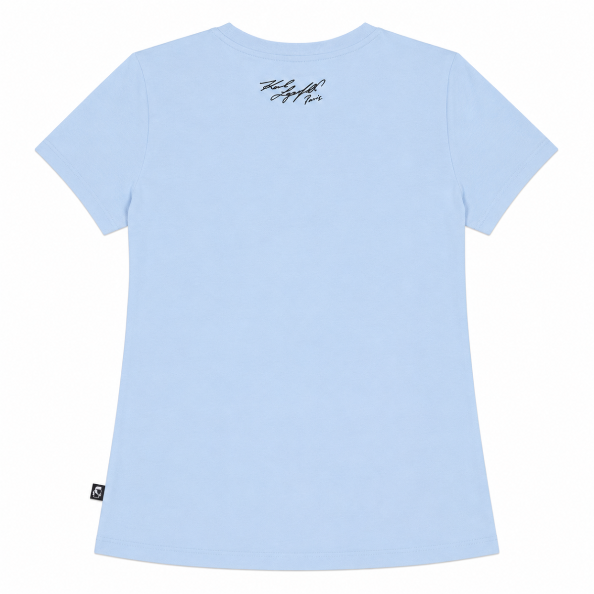 Polera Celeste Con Logo De Gato Engomado - Imagen 2