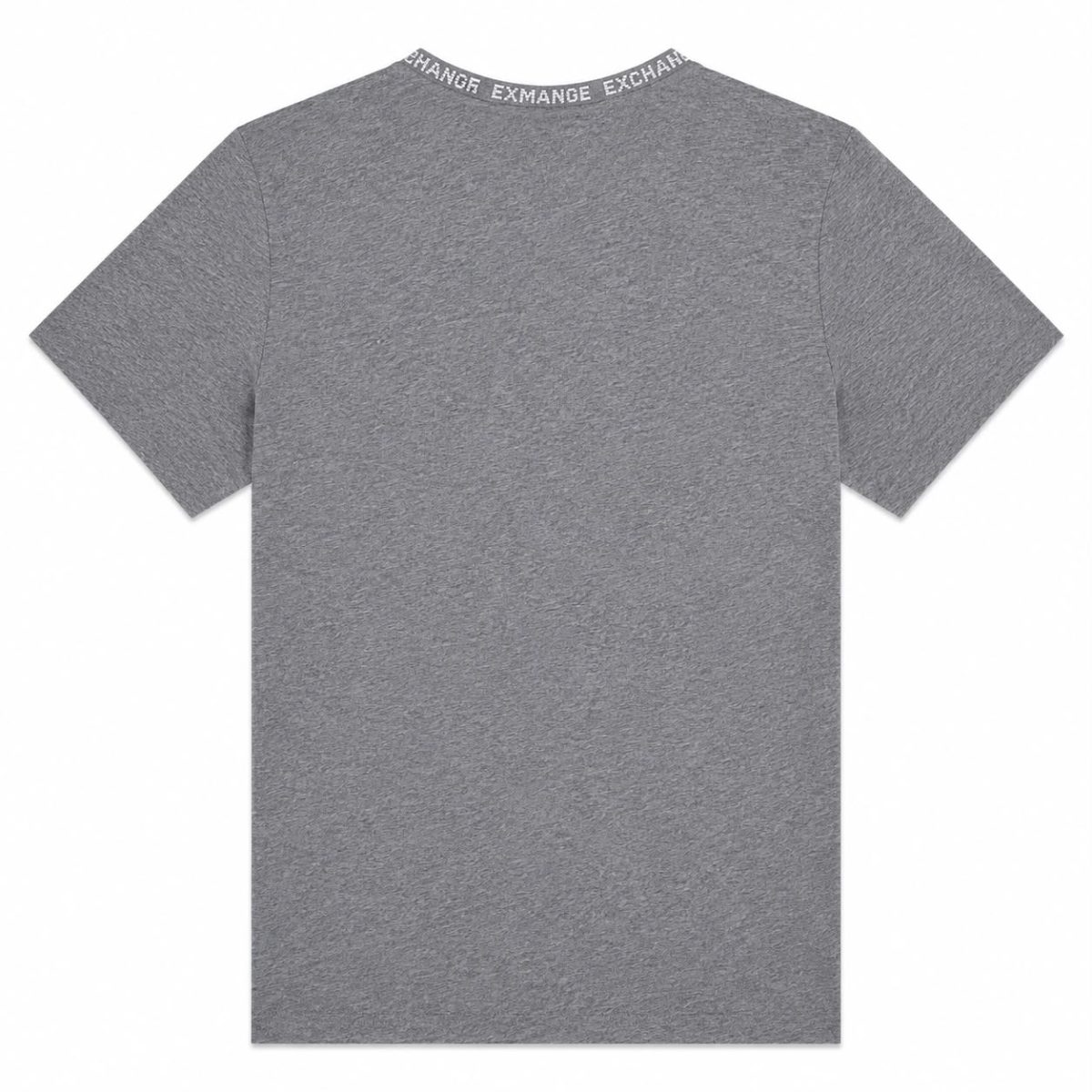 Polera Gris Jaspeado Logo En El Cuello - Imagen 2
