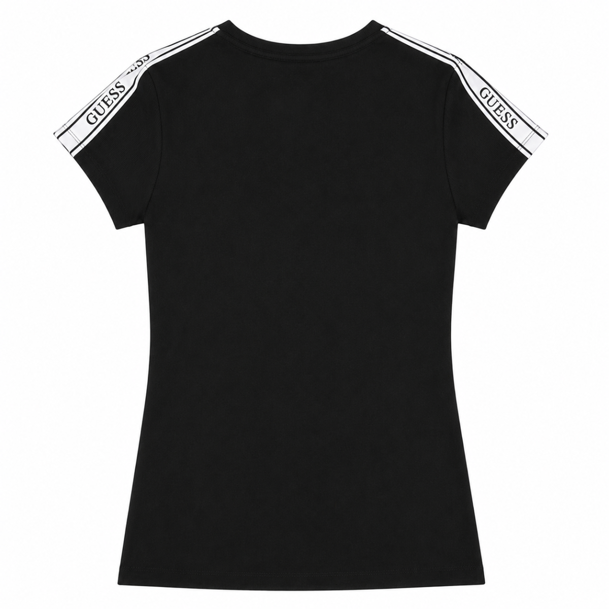 Polera Negra Con Logo Blanco En Mangas Y Pecho - Imagen 2
