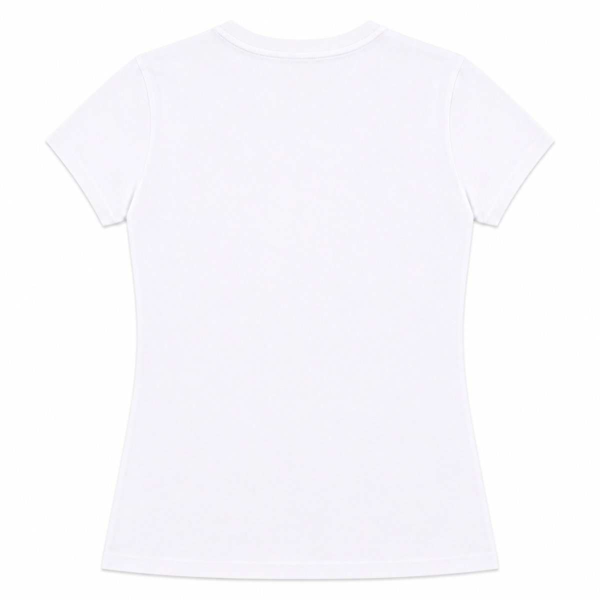Polera Blanca Con Logo Escrito En Dorado - Imagen 2