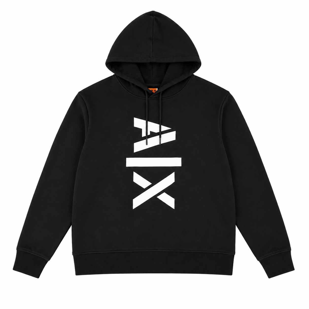 Poleron Armani Exchange Polerón Negro Con Logo Frontal Blanco Y Capucha - Imagen 1