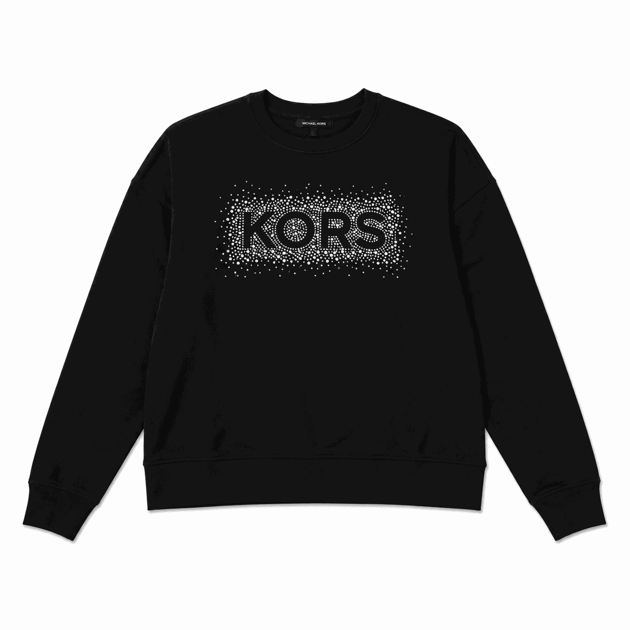 Poleron Michael Kors Polerón Negro Logro Frontal De Brillos - Imagen 1
