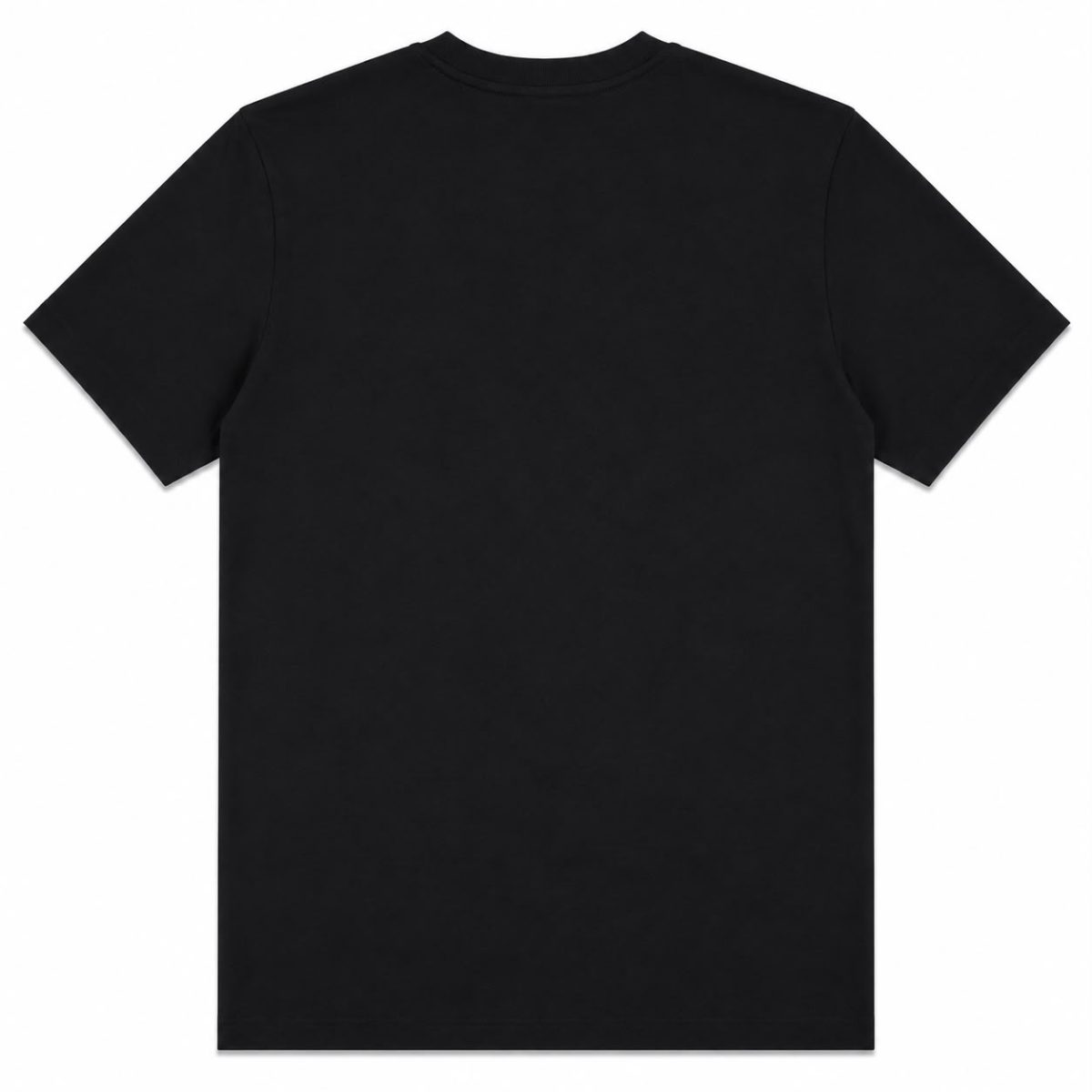 Polera Negra Con Franja Horizontal de Monograma - Imagen 2