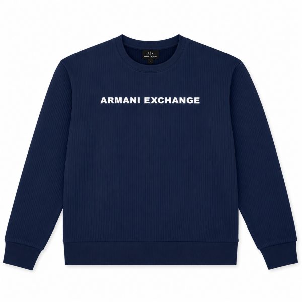 Sweater Azul Marino Con Logo Frontal