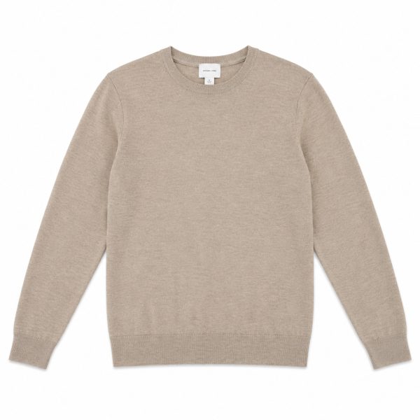 Sweater Beige De Cuello Redondo