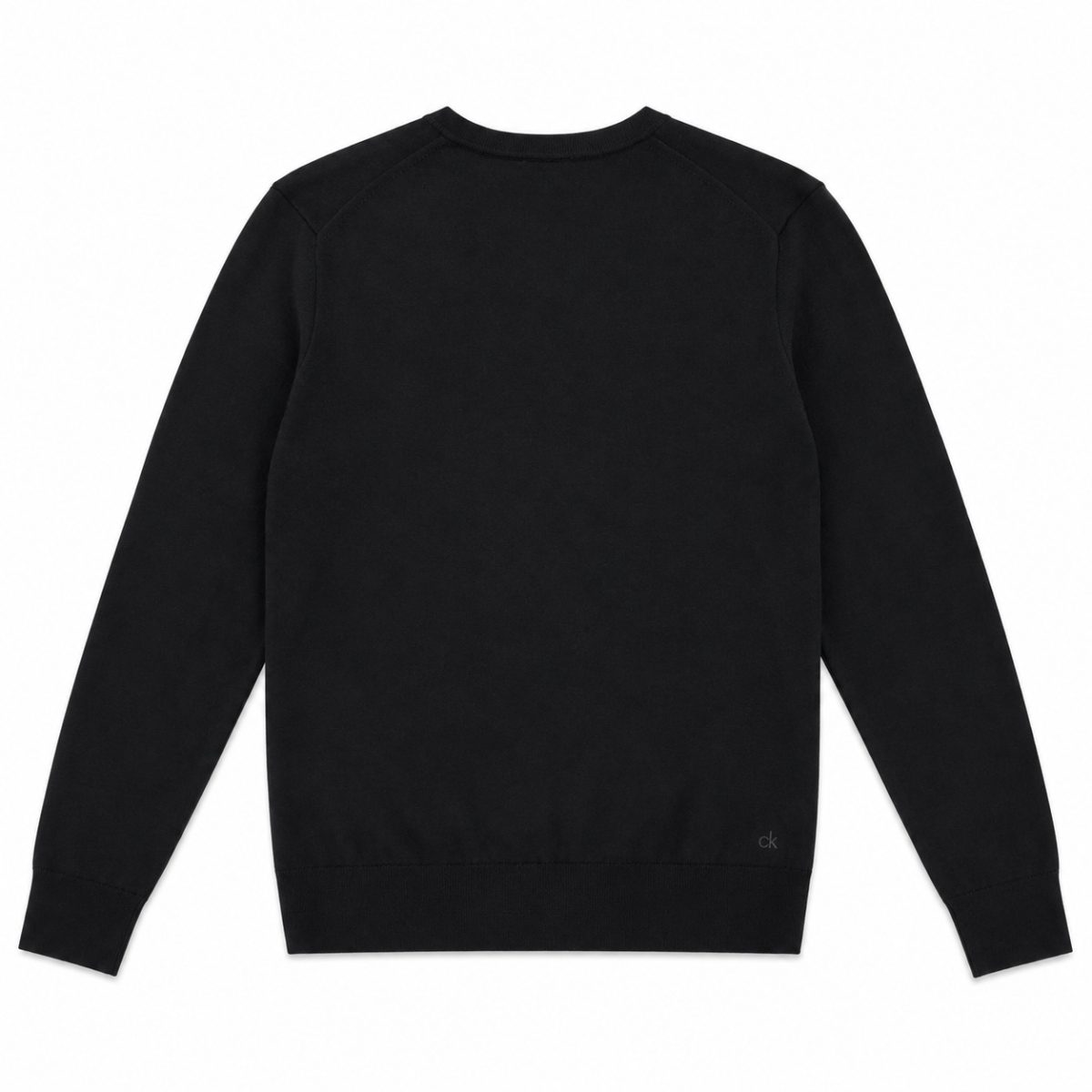 Sweater Negro De Cuello V - Imagen 2