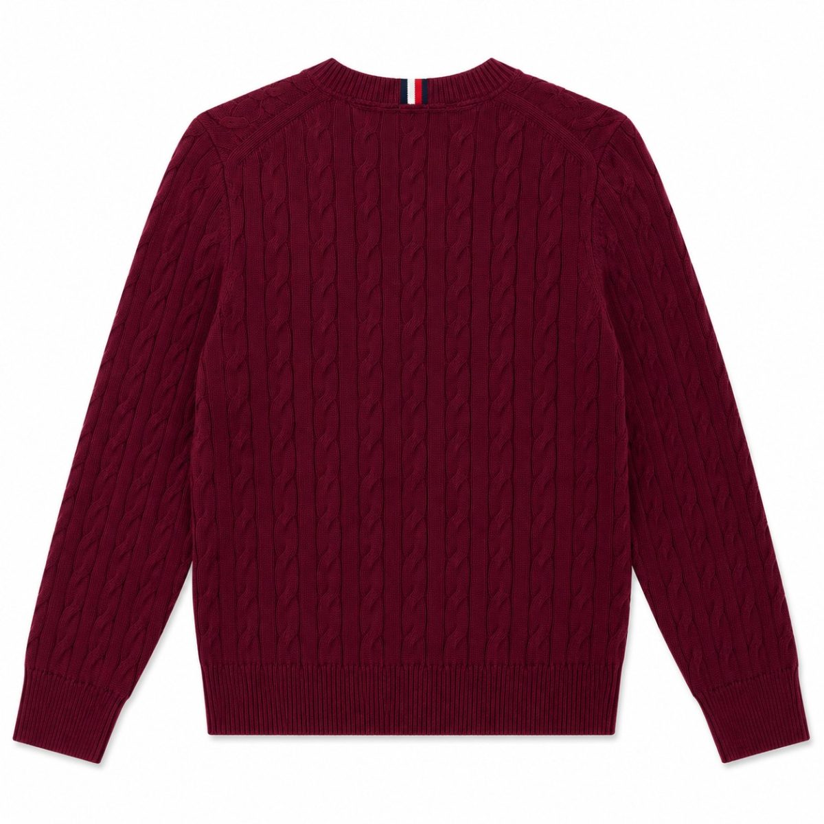 Sweater Burdeo De Cuello Redondo - Imagen 2