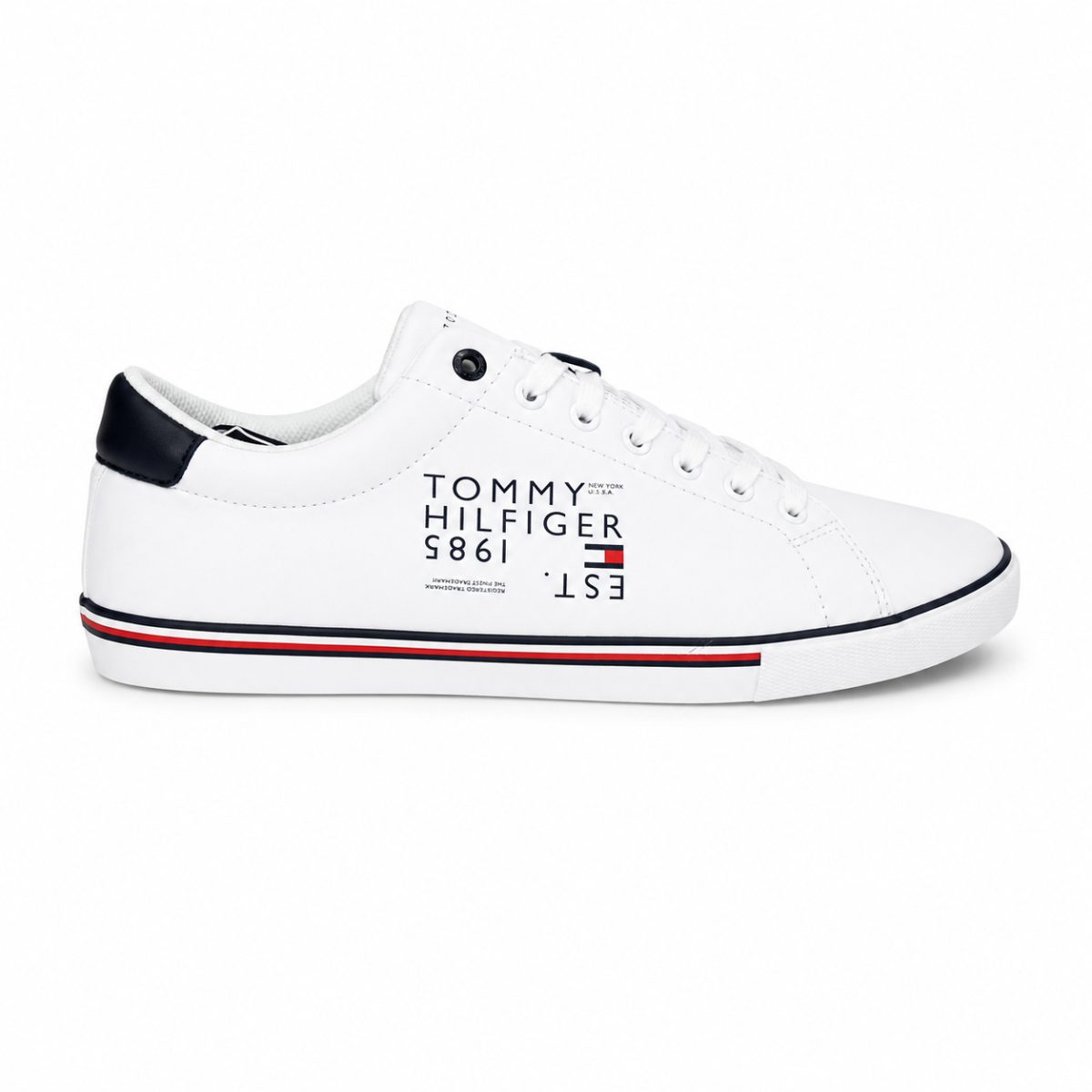 Zapatilla Básica Blanca Con Logo Lateral - Imagen 3