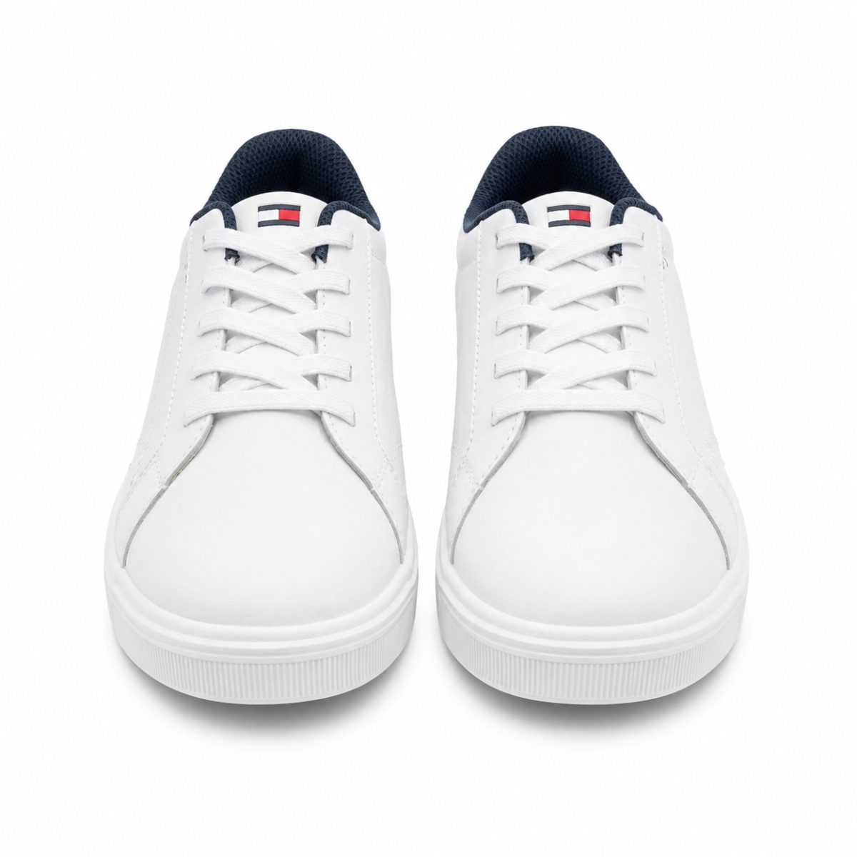Zapatilla Casual Blanca Con Logo Lateral Azul Marino - Imagen 2