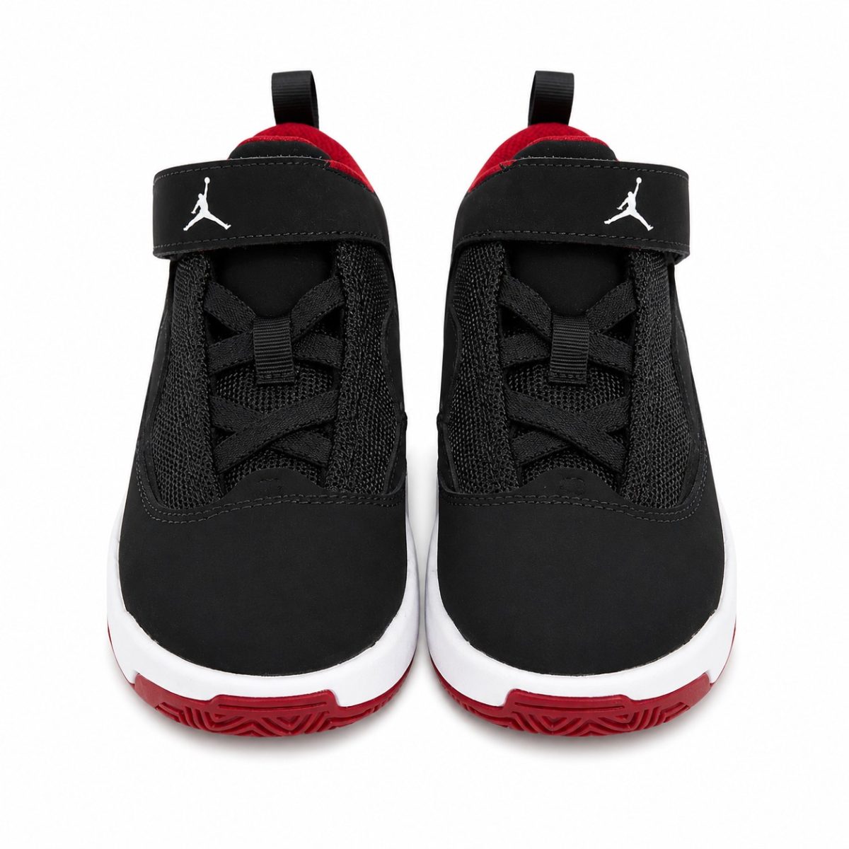 Zapatilla Deportiva Negra Con Detalles Rojos y Suela Blanca De Media Caña - Imagen 2