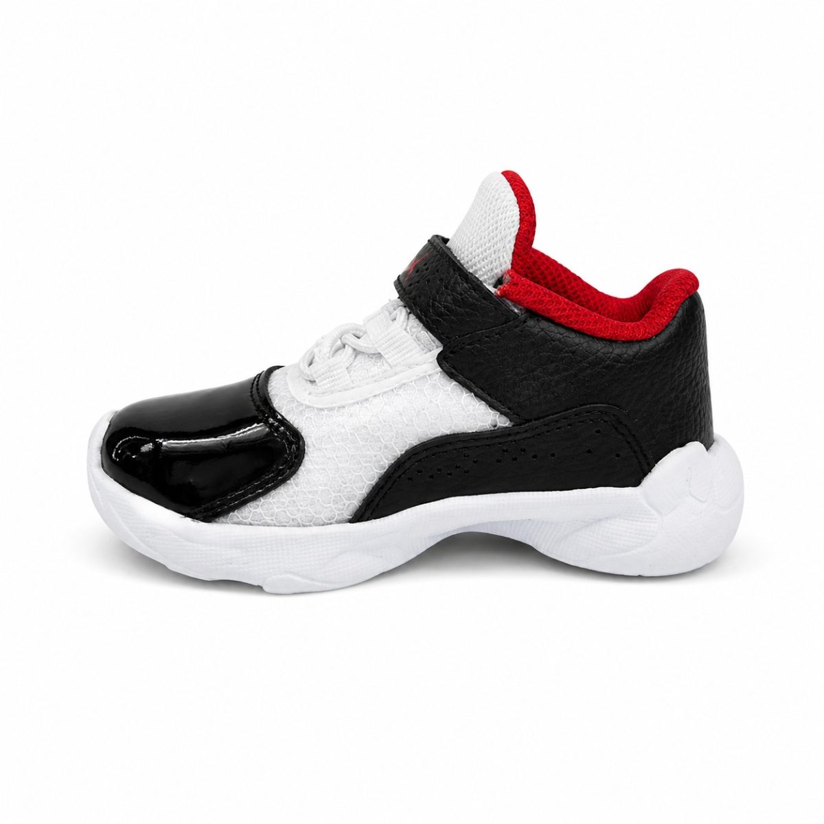 Zapatilla Deportiva Blanca Con Detalles En Charol Y Color Rojo - Imagen 5