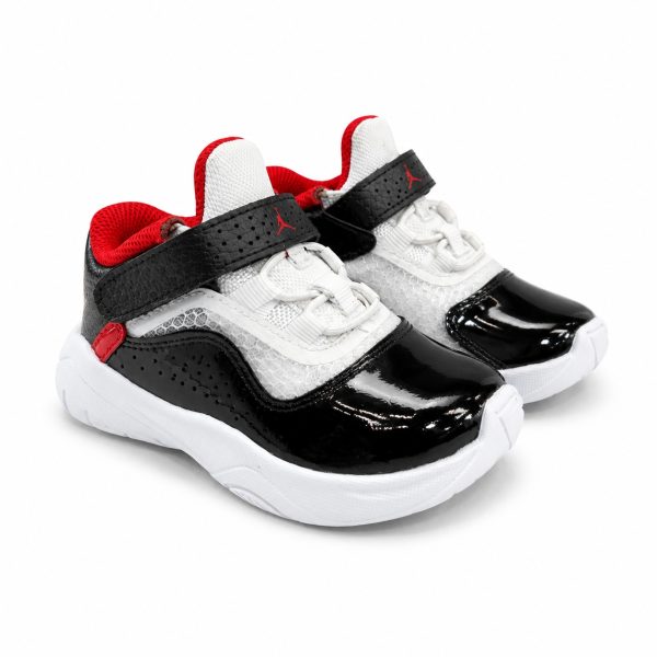 Zapatilla Deportiva Blanca Con Detalles En Charol Y Color Rojo