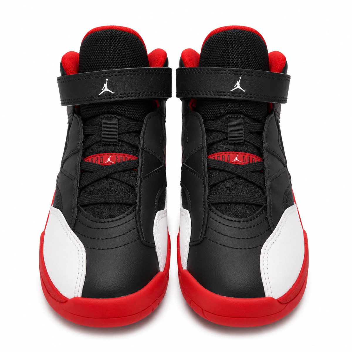 Zapatilla Deportiva Negra Con Detalles Blanco Y Rojo De Media Caña - Imagen 2