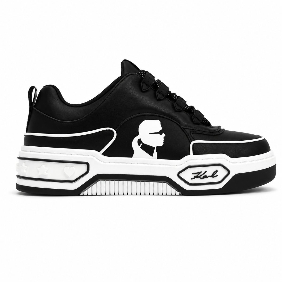 Zapatilla Urbana Chunky Negra Con Detalles Blancos - Imagen 3