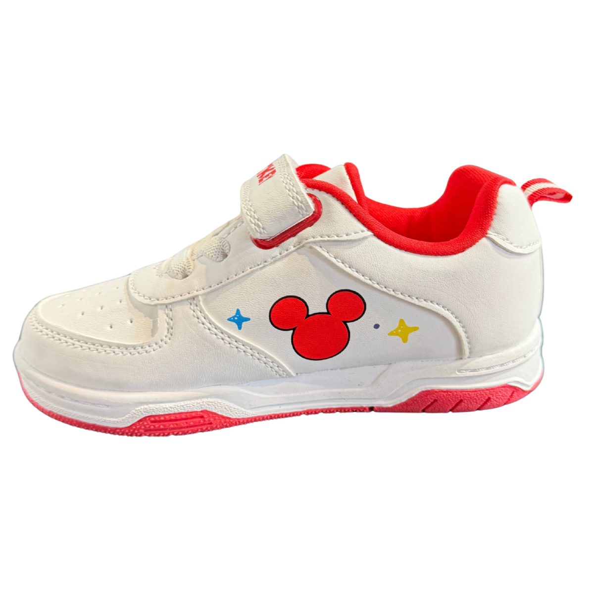 Zapatilla Blanca Personaje Lateral Con Detalles Rojo - Imagen 5