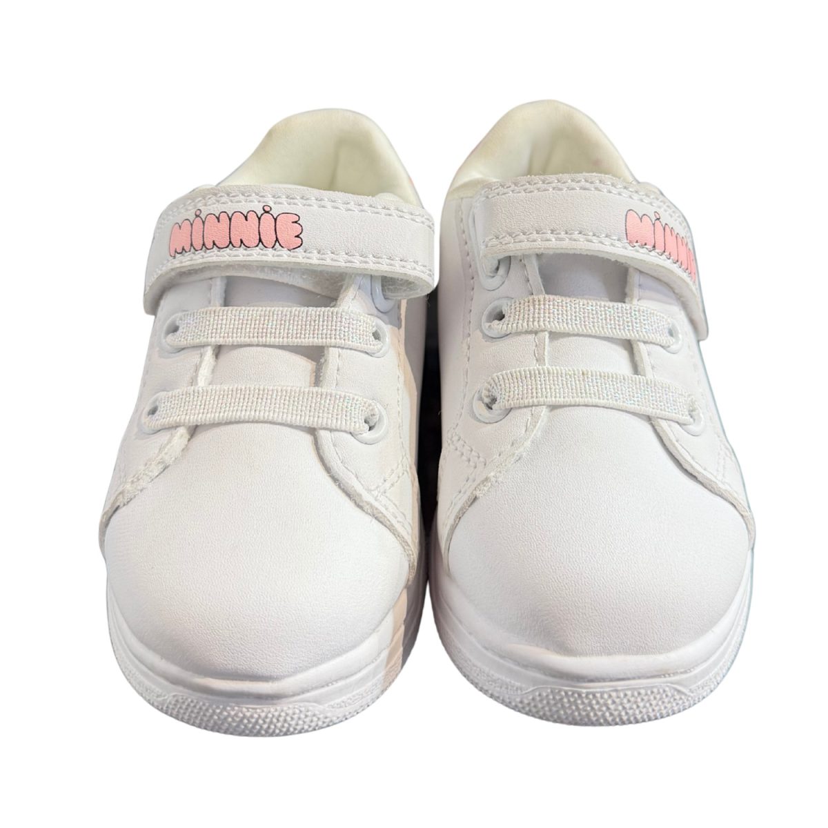 Zapatilla Blanca Personaje Lateral Con Detalles De Brillos Rosados - Imagen 2