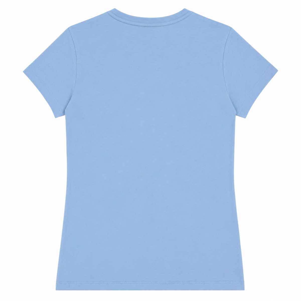 Polera Celeste Con Logo En Brillos - Imagen 2