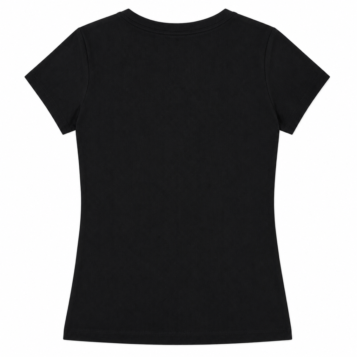 Polera Negra Con Logo En Cristales - Imagen 2