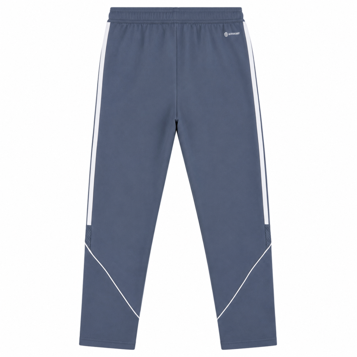 Pantalon De Buzo Deportivo Gris Con Logo Y Lineas Blancas - Imagen 2