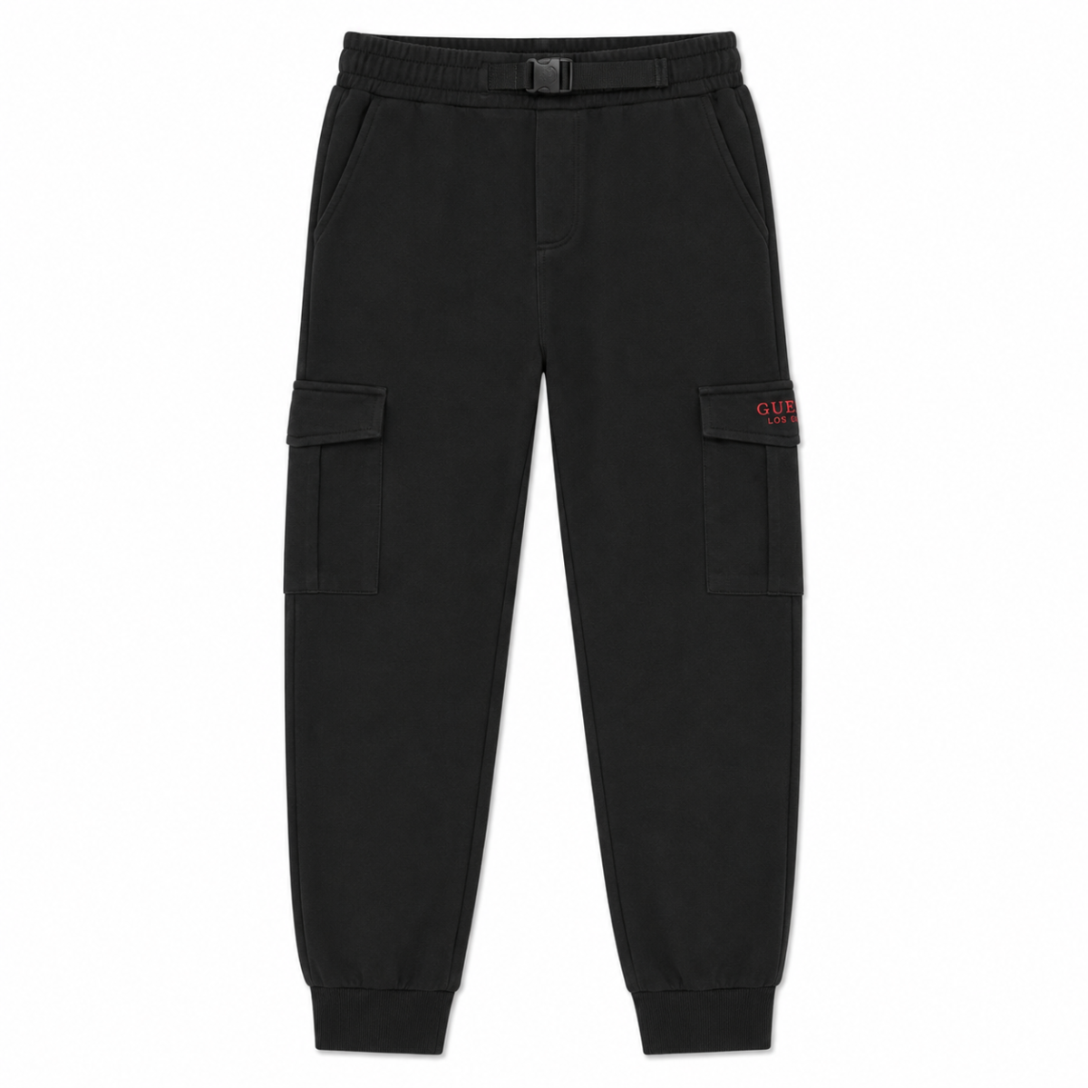 Conjunto Polerón Tipo Chaqueta Y Buzo Negro Con Detalles Rojos - Imagen 4