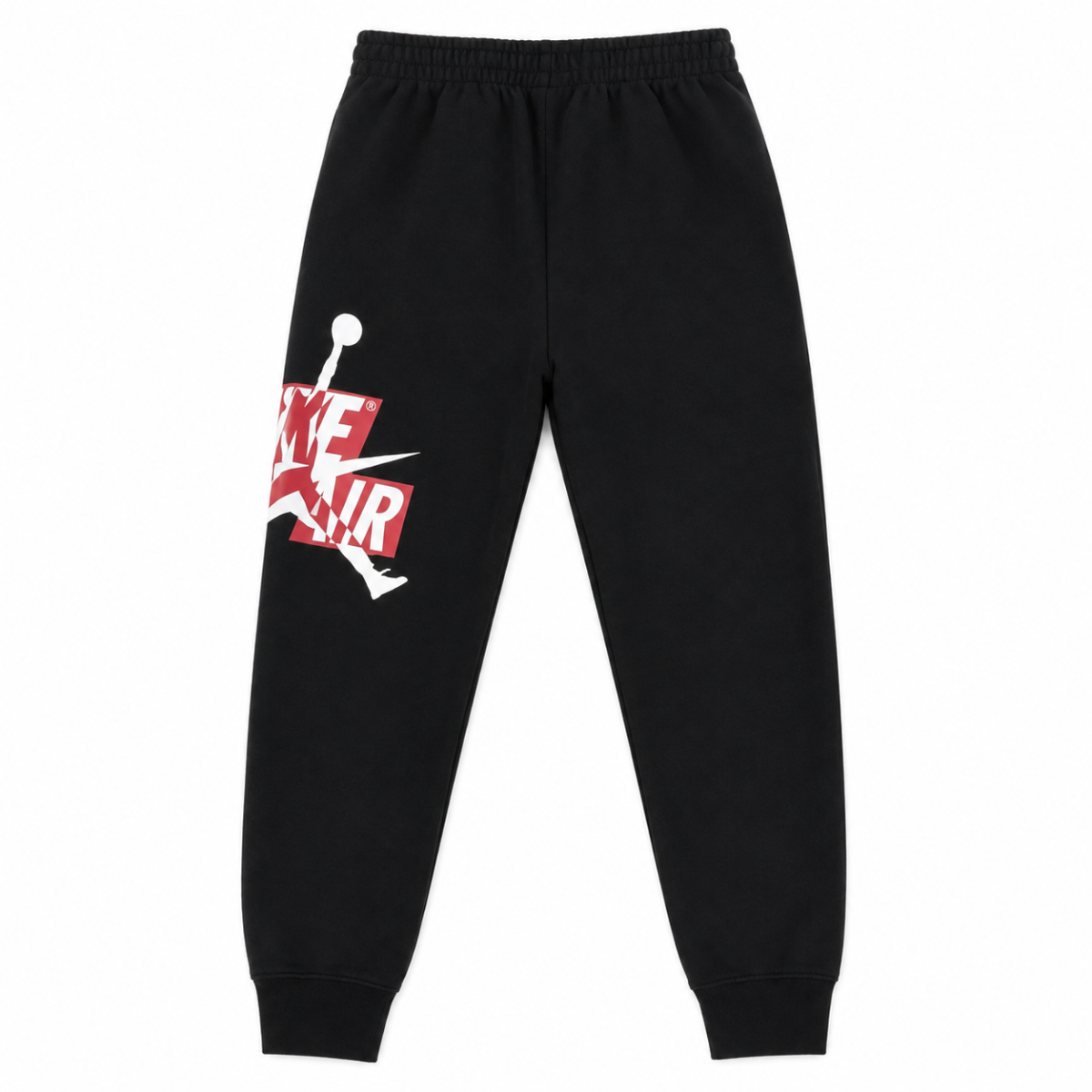 Pantalon Negro Con Doble Logo En Blanco Y rojo - Imagen 3