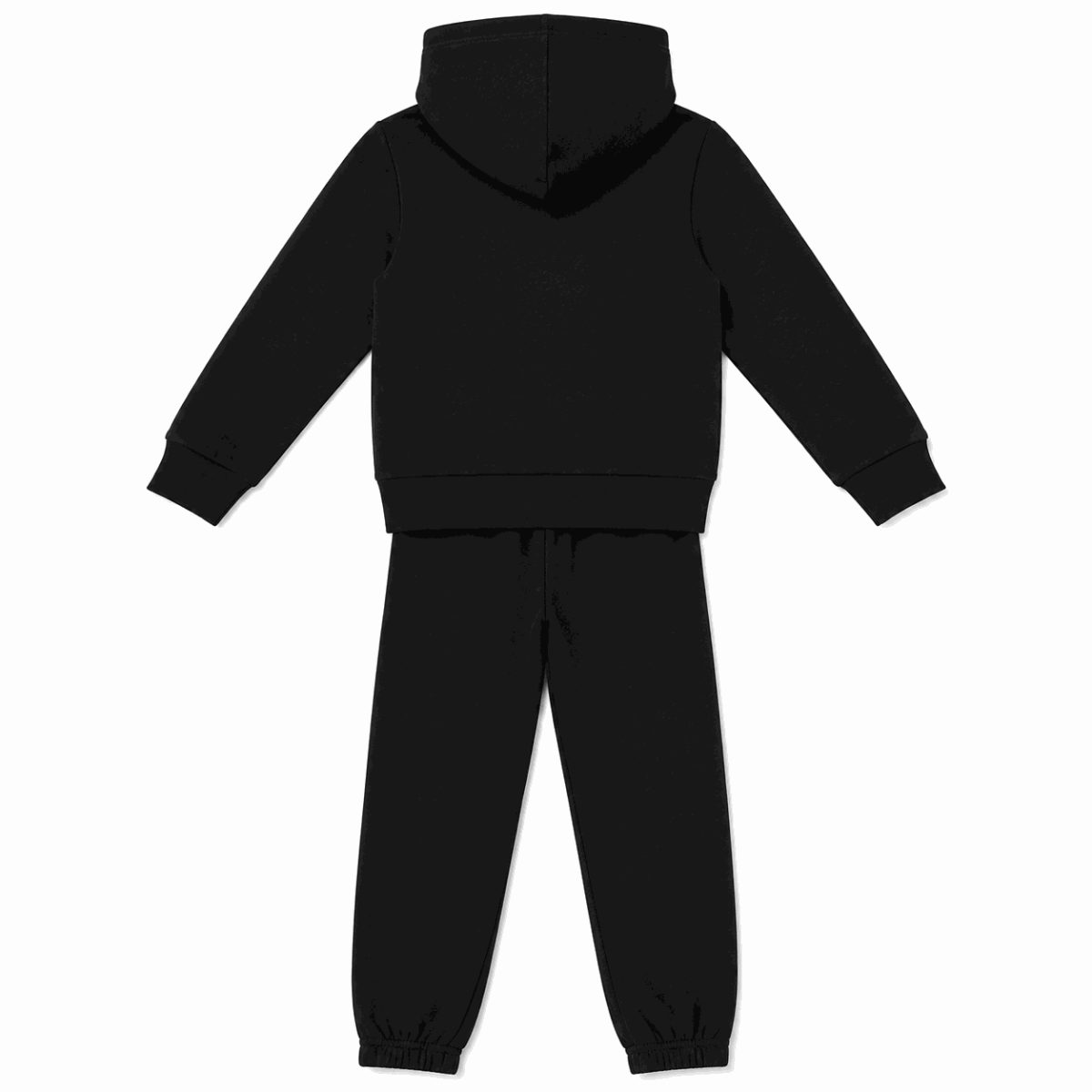 Conjunto Polerón Canguro Y Buzo Negro Con Detalles Blancos - Imagen 2