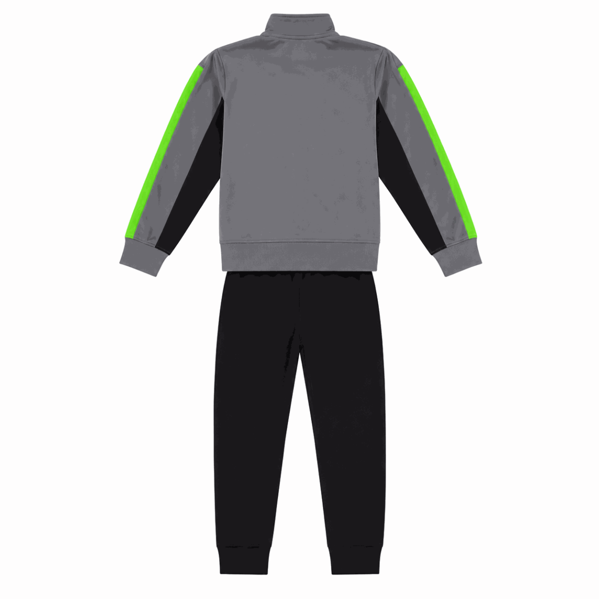 Conjunto Polerón Y Buzo Gris-Negro-Verde Neón - Imagen 2