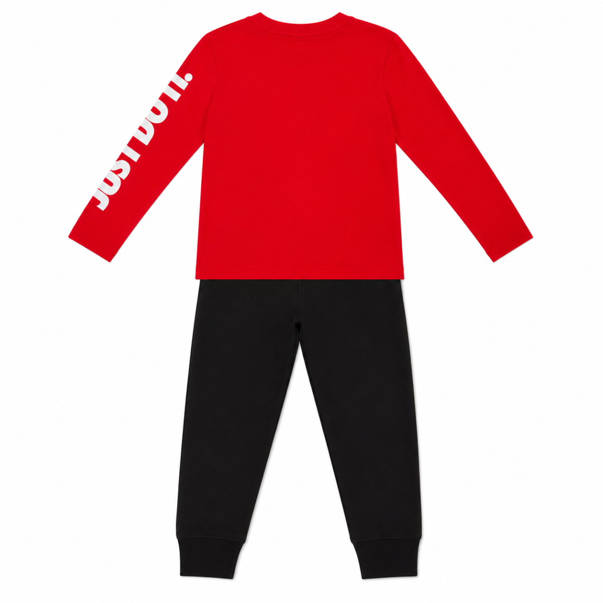 Conjunto Polera Manga Larga Roja Y Buzo Negro - Imagen 2