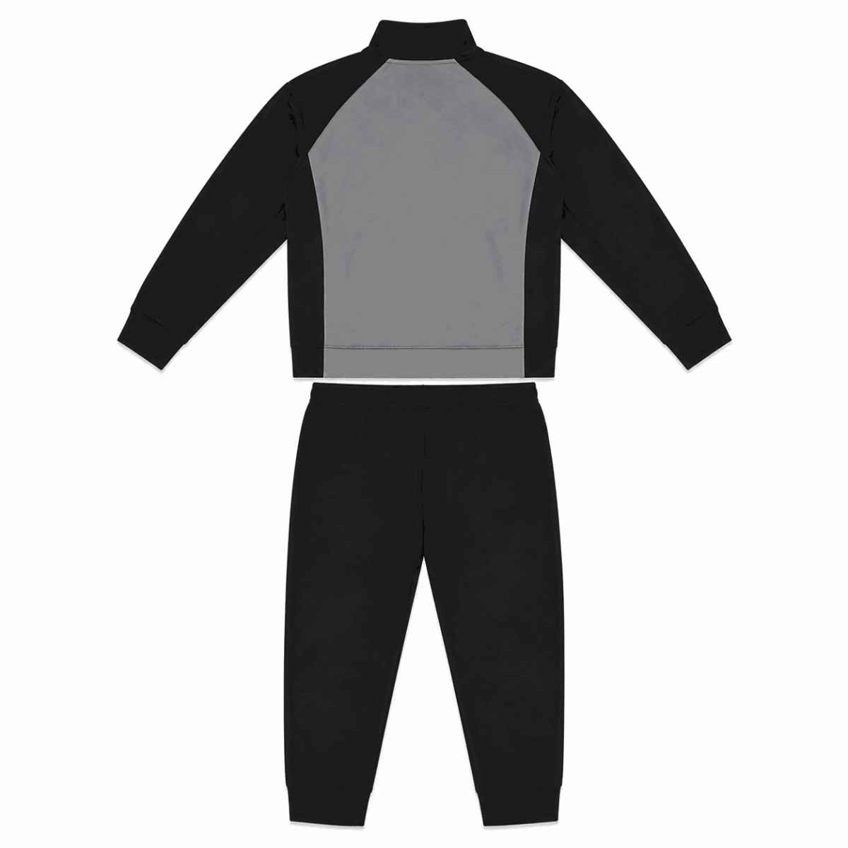 Conjunto Polerón Y Buzo Negro-Gris-Verde Neón - Imagen 2