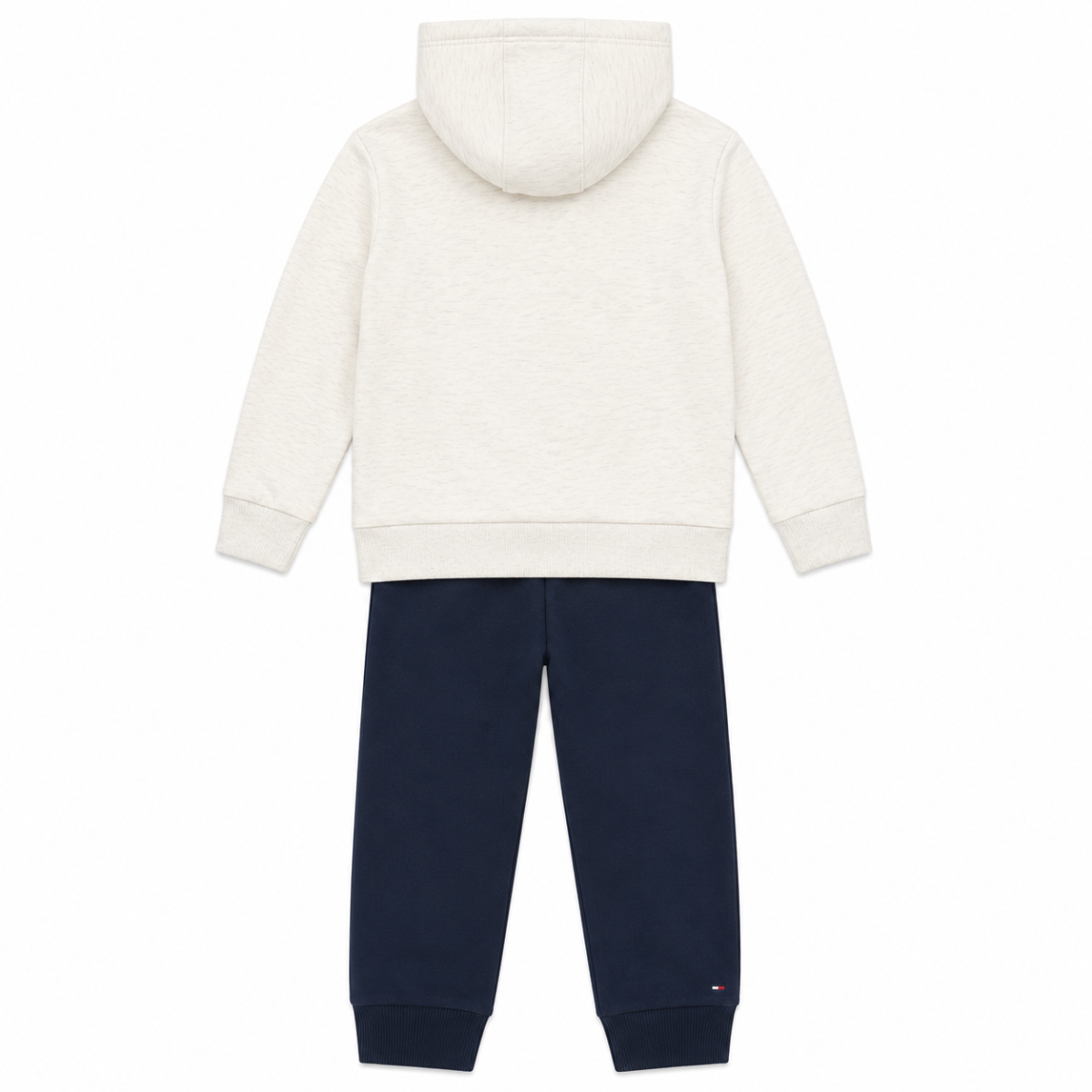 Conjunto Poleron-Pantalón Beige Azul Niño - Imagen 2