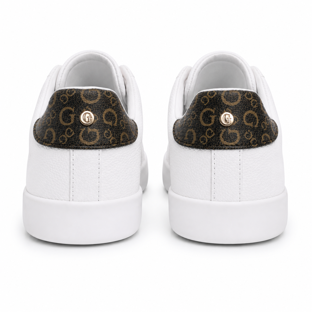 Zapatilla Blanca Con Detalles Cafe Y Dorados - Imagen 4