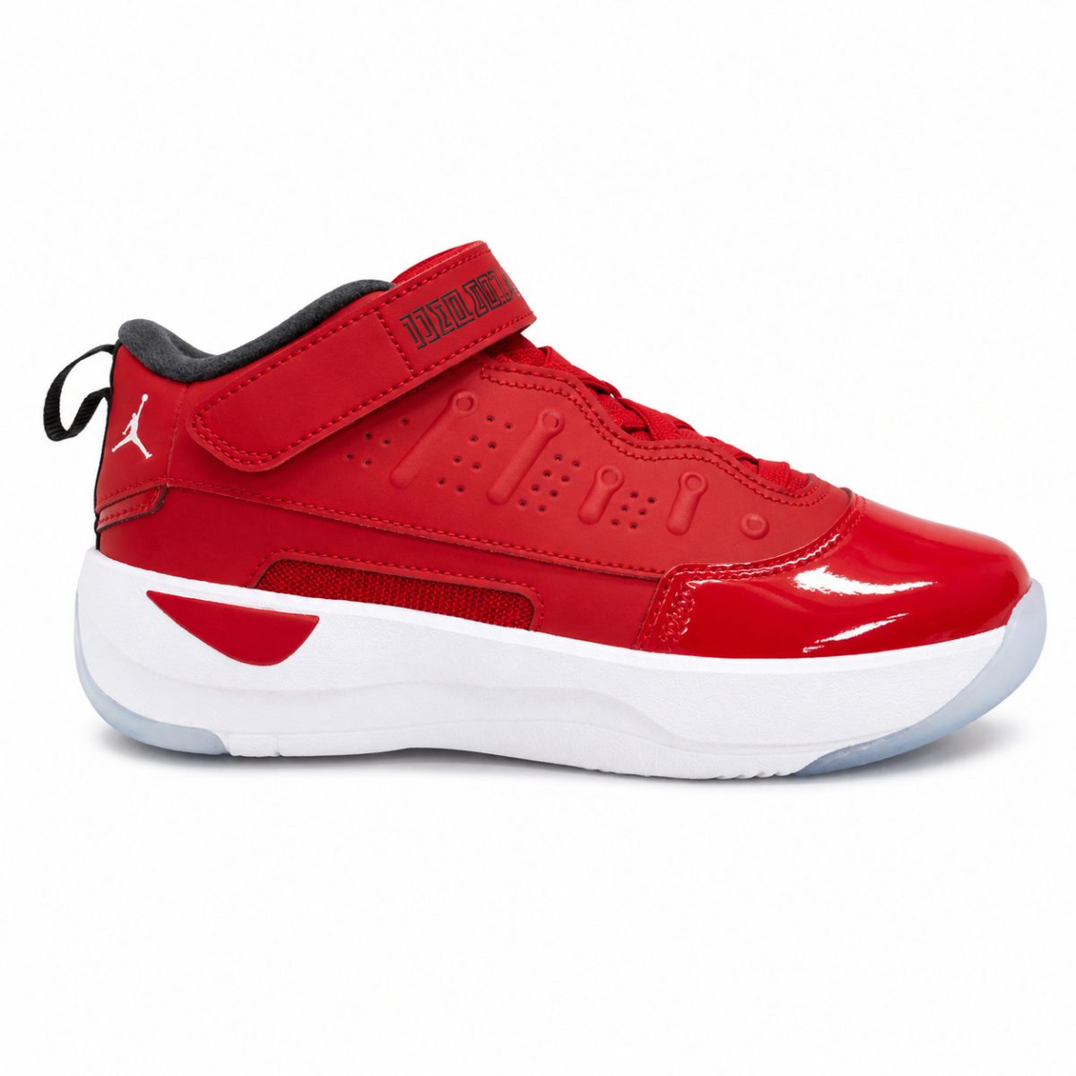 Zapatilla Deportiva Roja Con Velcro Y Caña Alta - Imagen 3