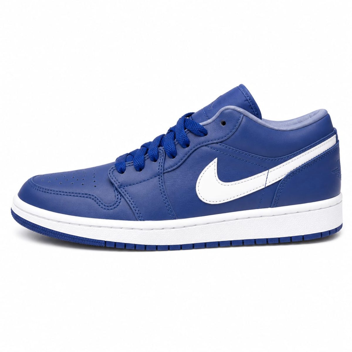 Zapatilla Retro Clásica Azul Con Suela Blanca - Imagen 5