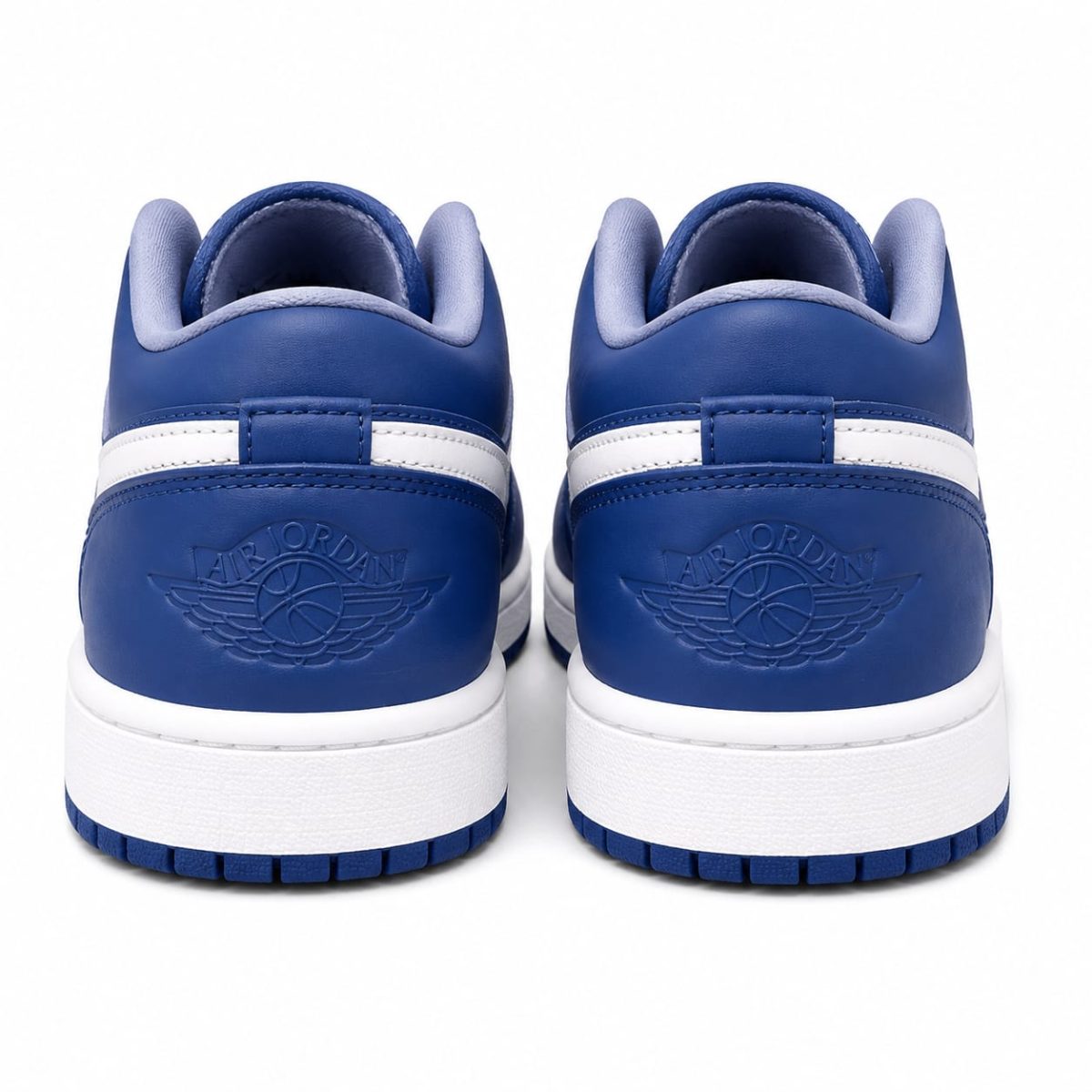 Zapatilla Retro Clásica Azul Con Suela Blanca - Imagen 4