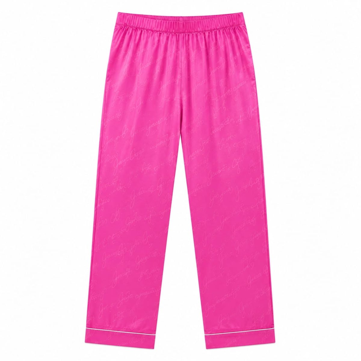 Pijama Fucsia Camisa Manga Corta Y Pantalón - Imagen 4
