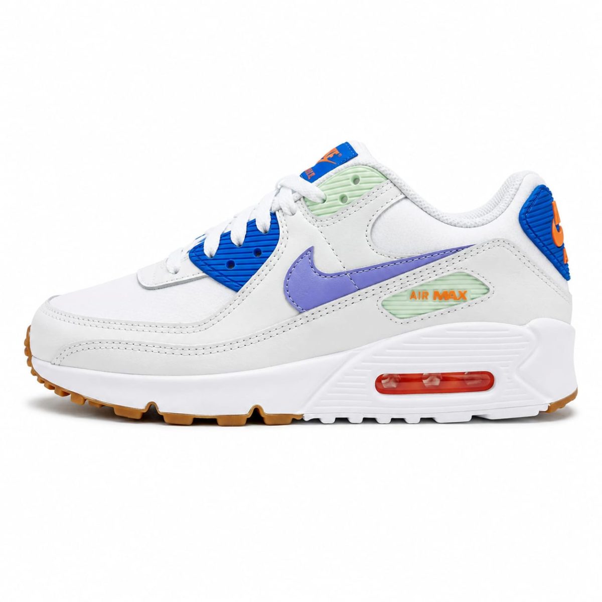 Zapatilla Deportiva Blanca-Crema Con Detalles Multicolor Y Aire En La Suela - Imagen 5