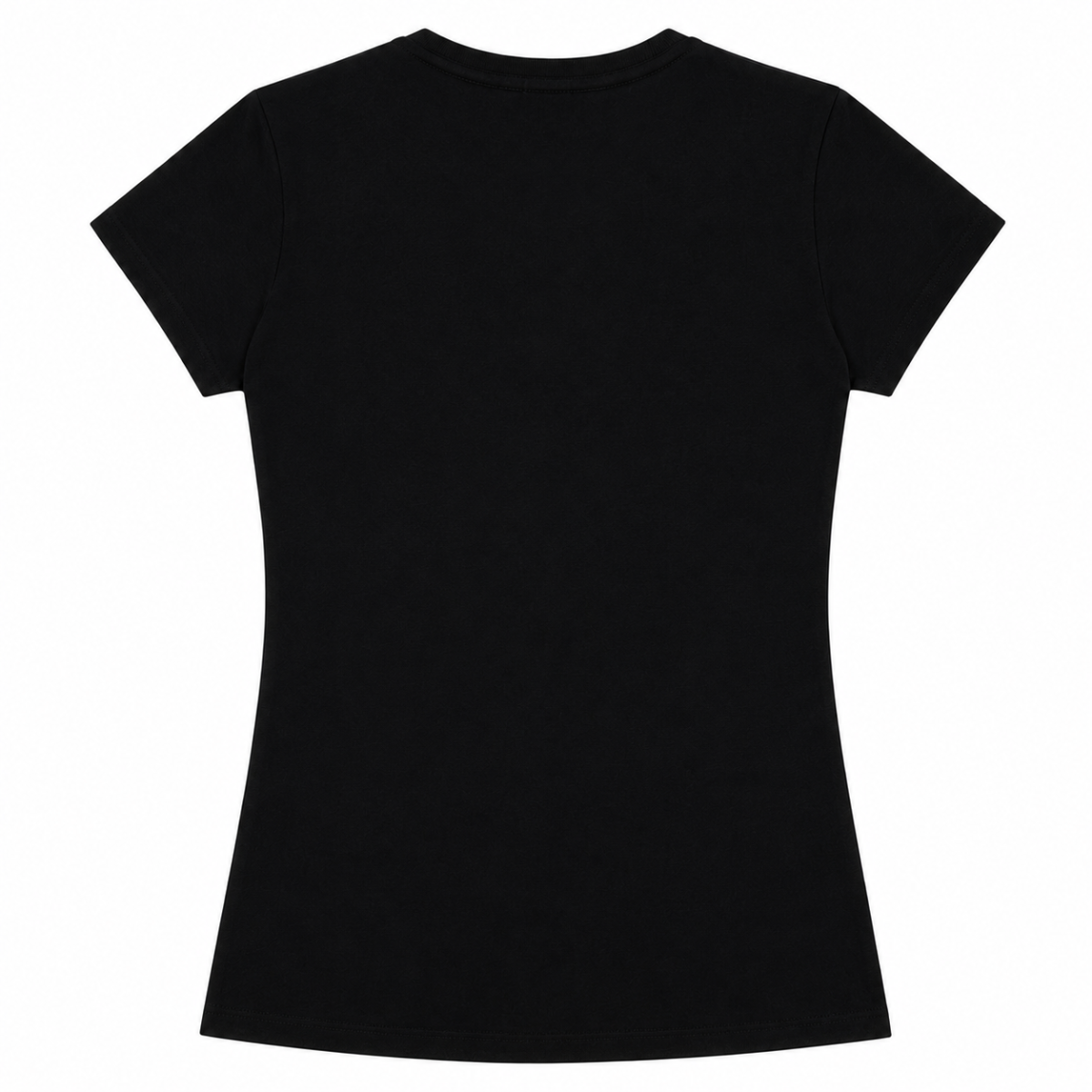 Polera Negra Con Logo Circulo En Animal Print - Imagen 2