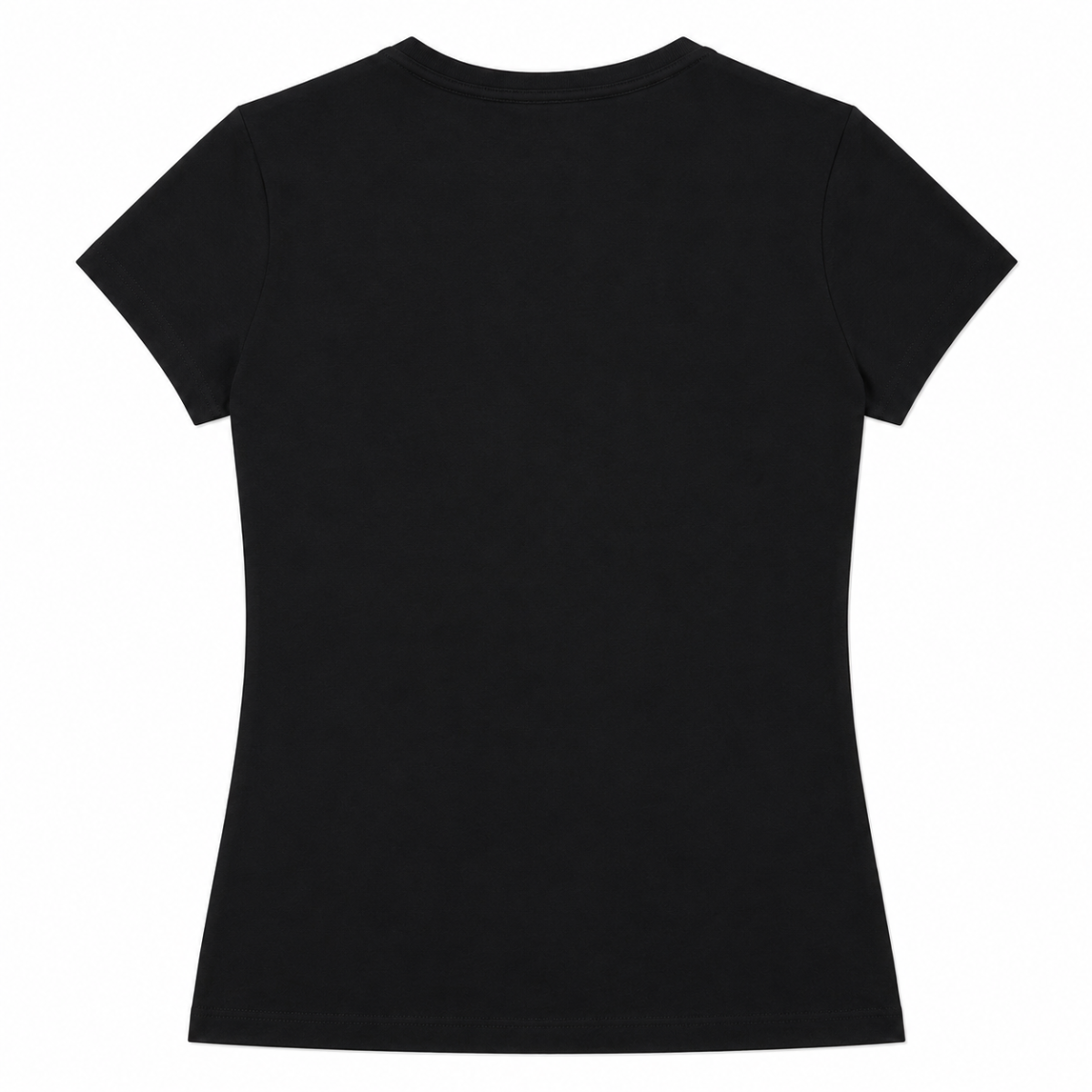 Polera Negra Con Logo En Letras Blancas - Imagen 2