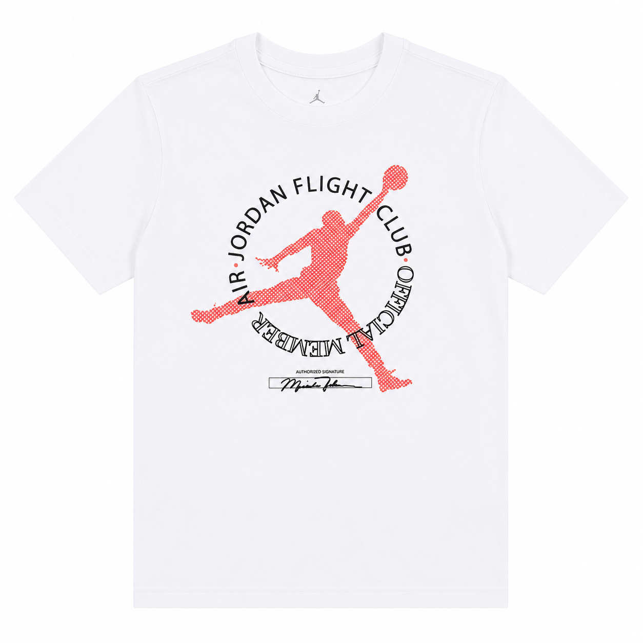 Polera Blanca con Logo Rosado y circulo Polera Blanca Con Logo Central Rosado Y Circulo Letras Negras - Imagen 1