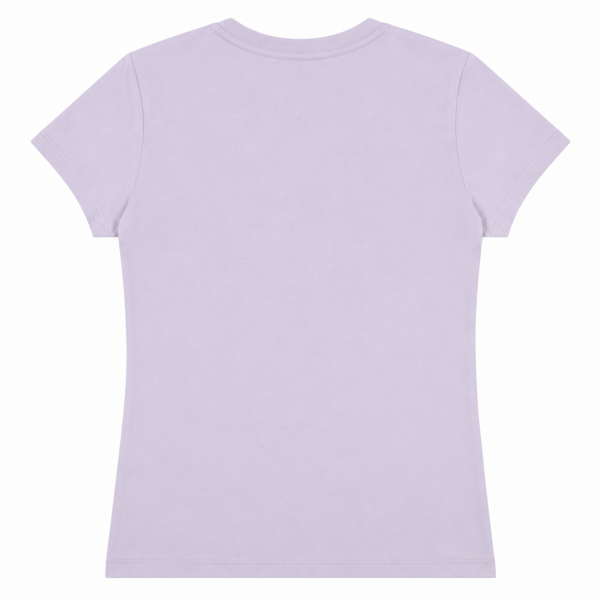 Polera Color Lila Pastel Con Logo Escritro En El Centro - Imagen 2