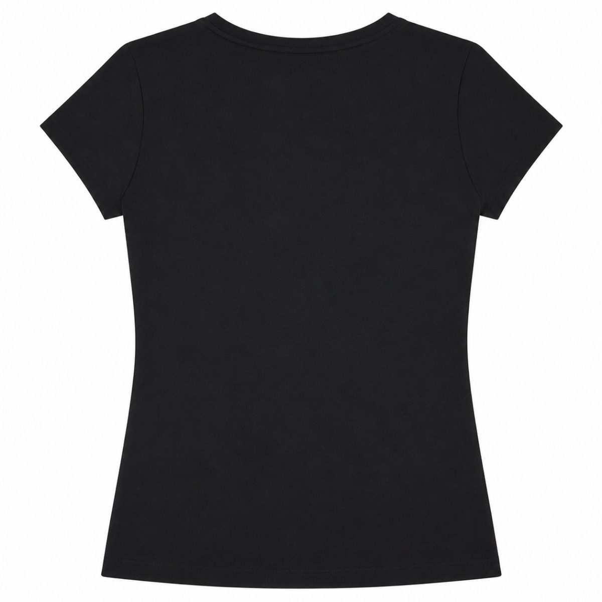 Polera Negra Con Estampado Grande Y Brillos - Imagen 2