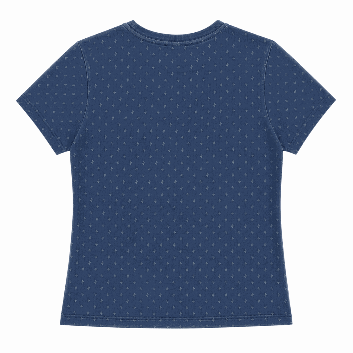 Polera Azul Con Diseño De Puntos Y Mini Triangulo - Imagen 2