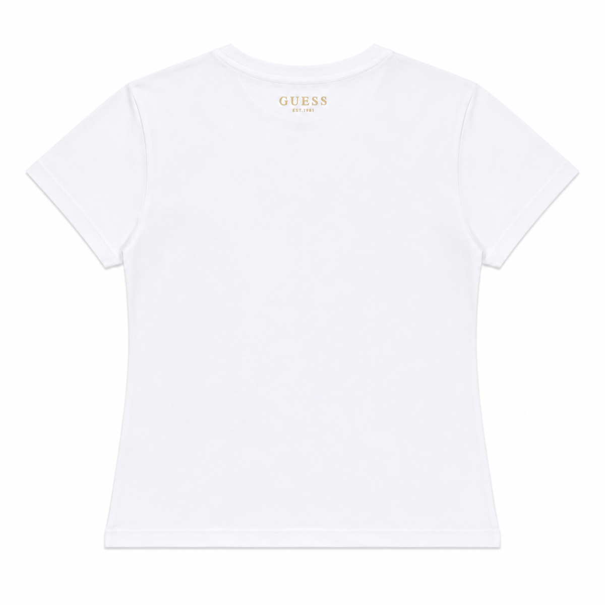Polera Blanca Con Logo Dorado - Imagen 2