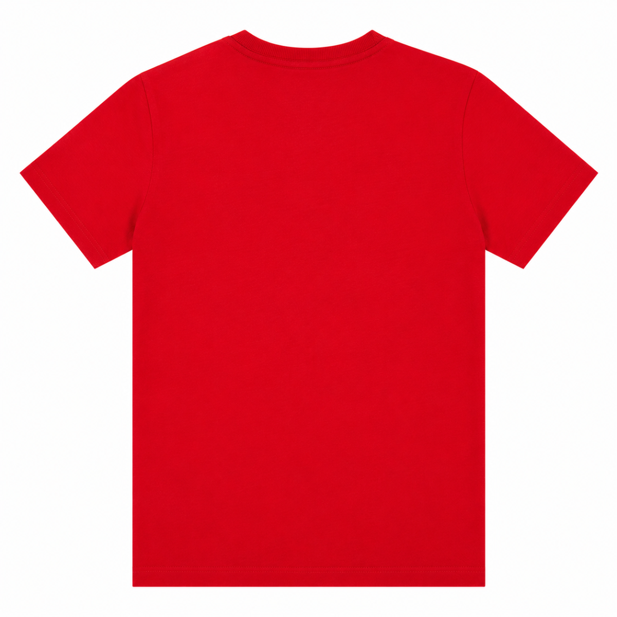 Polera En Tono Rojo Vibrante Con Logo Rojo En Relieve - Imagen 2