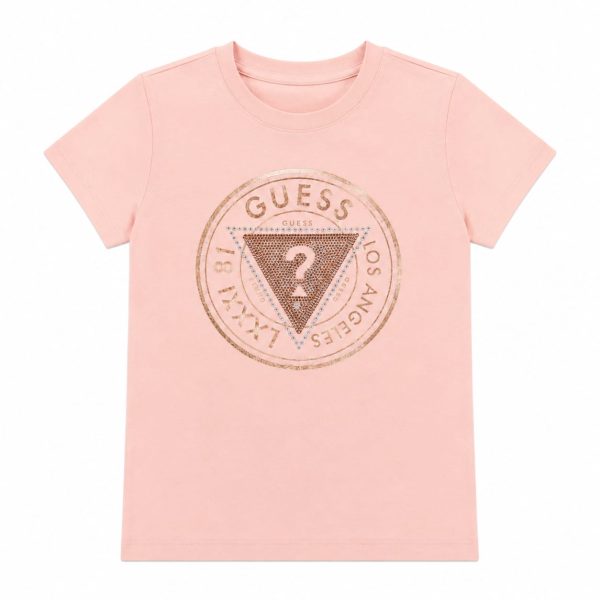 Polera Palo Rosa Logo Dorado